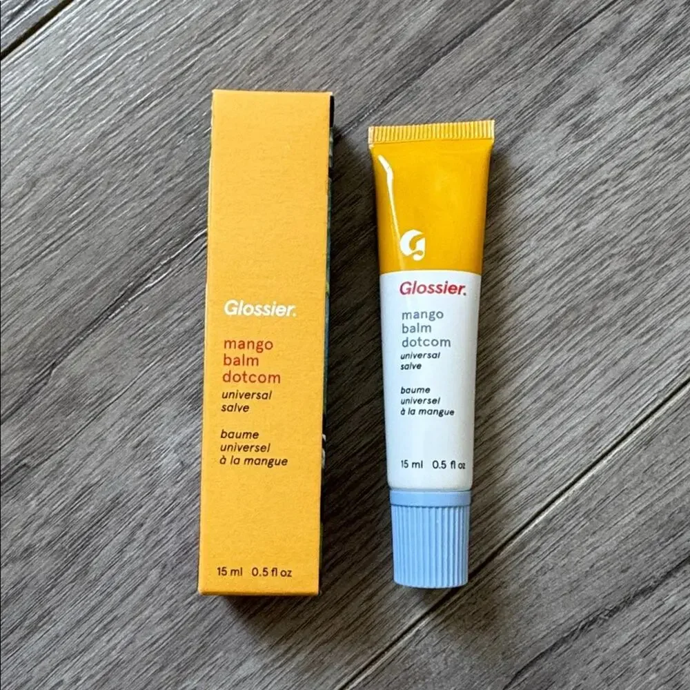 Glossier Mango Balm Dotcom Lip Balm 15ml NIB New in Box